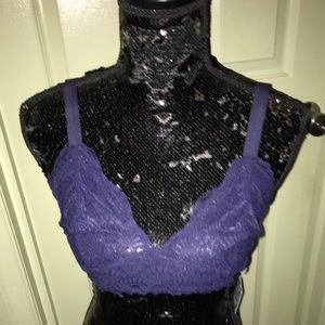 Free People Bralette Navy Blue NWT